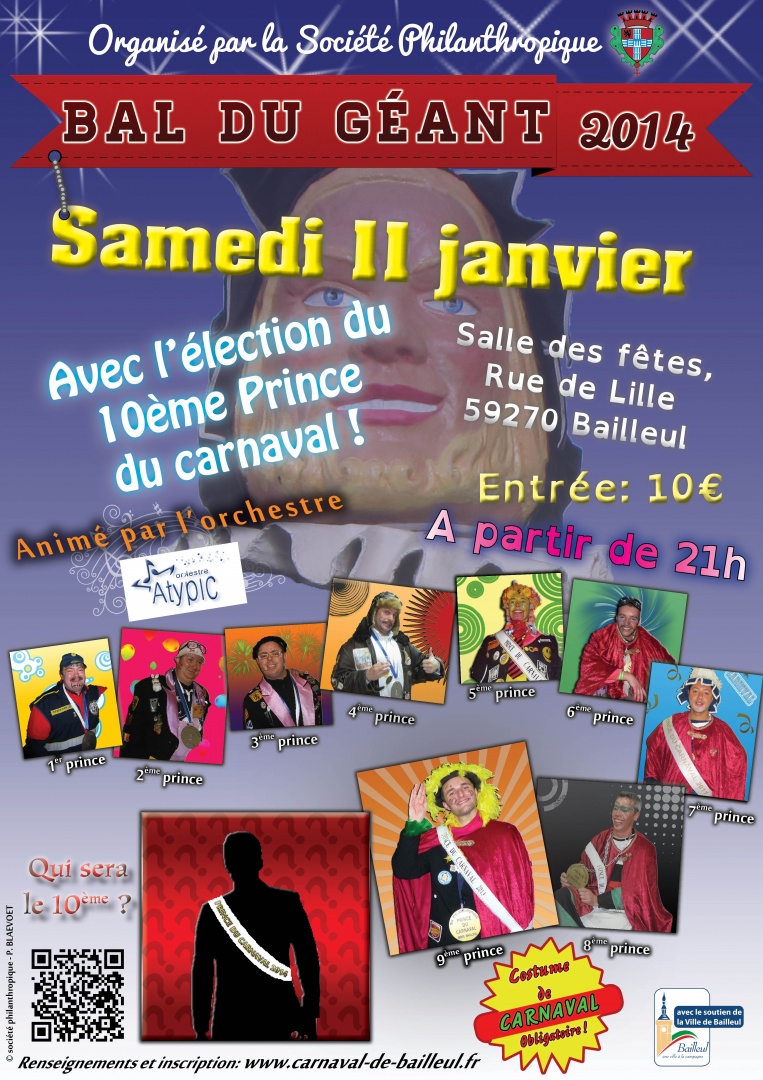 Affiche du bal du géant 2014