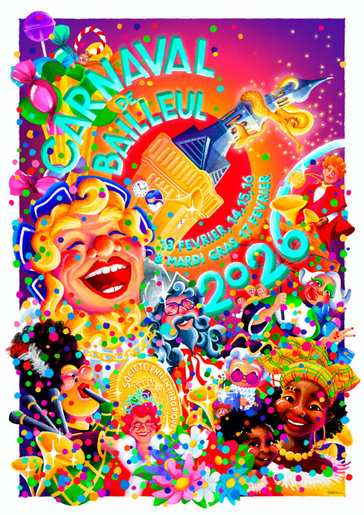Affiche du carnaval de Bailleul 2026