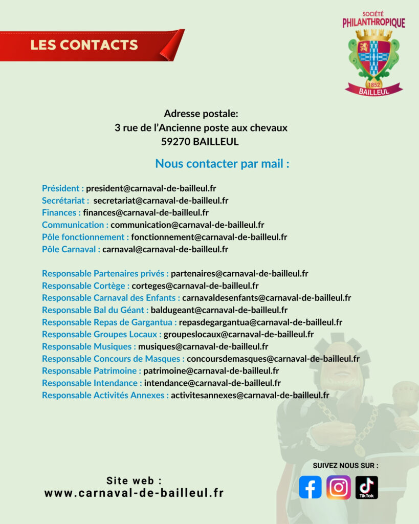 Adresses email société Philanthropique